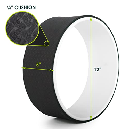 ProsourceFit Yoga Wheel Prop 12” for Improving Yoga Poses, Backbends, Flexibility, Balance, Stretching, Relaxation - Image 3