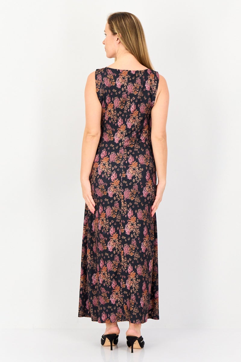 bebe Women Floral Print Maxi Dress, Multicolor - Image 2