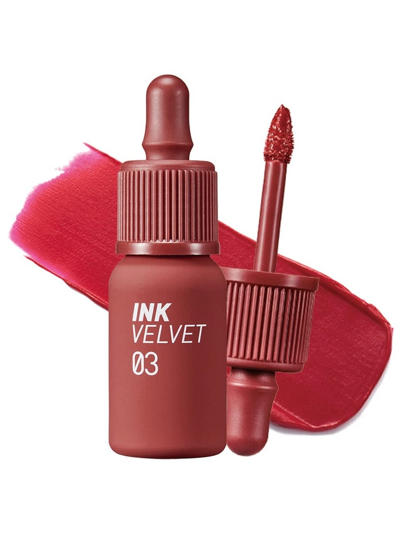 صبغة الشفاه المخملية من بيريبيرا، لون أحمر عالي الصبغة، 0.14 أونصة سائلة - Image 1