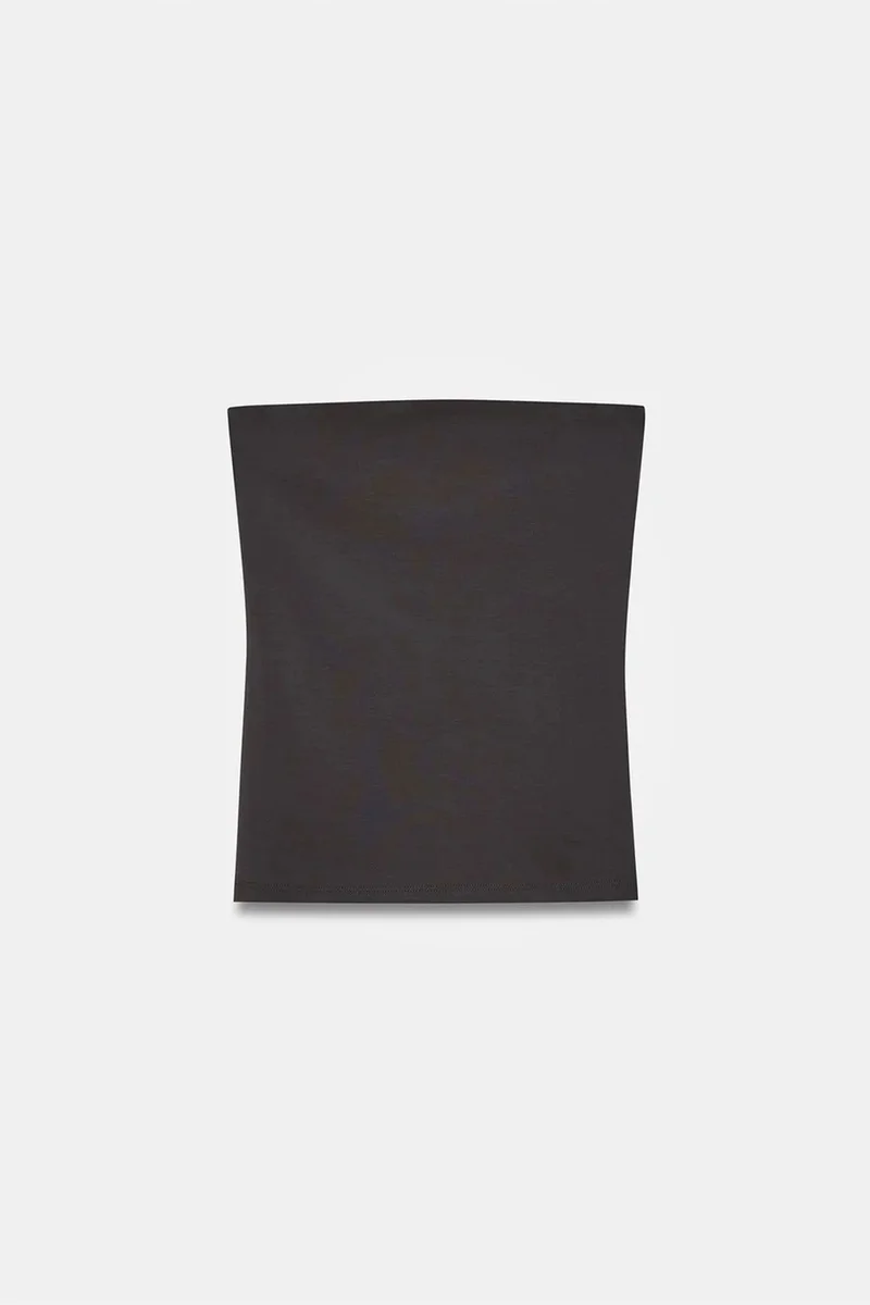 Dilvin Black DILVIN Strapless Slim-fit Jersey Blouse for Women | Best Price UAE
