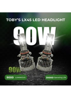 Toby's Toby's Brand New LX 45-H8/H11 having 6500K color Temperature 90W pair LED Headlight Bulb Assembly 9000 Lumens extreme Bright best for long drive  - Image 3