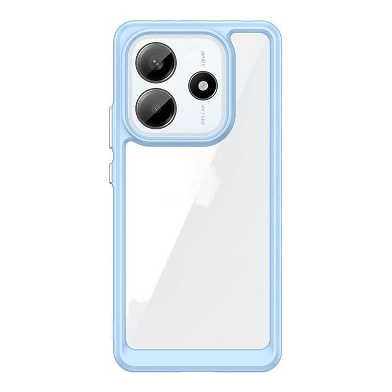 MS غطاء واقي بTPU لـ Redmi Note 14 مع حماية من السقوط ومغناطيس قوي مع مقاوم للصدمات مع شفافية عالية باللون أزرق مغناطيسي من مادة TPU باللون الأزرق باللون الأحمر - Image 1