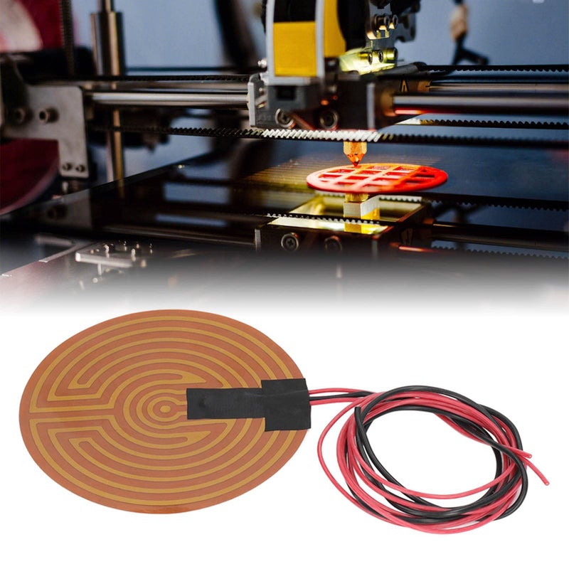 DC12V 120W Flexible Polyimide Heater Plate 6.3in Round PI Heating Film For 3D Printer Hot Bed - Image 3