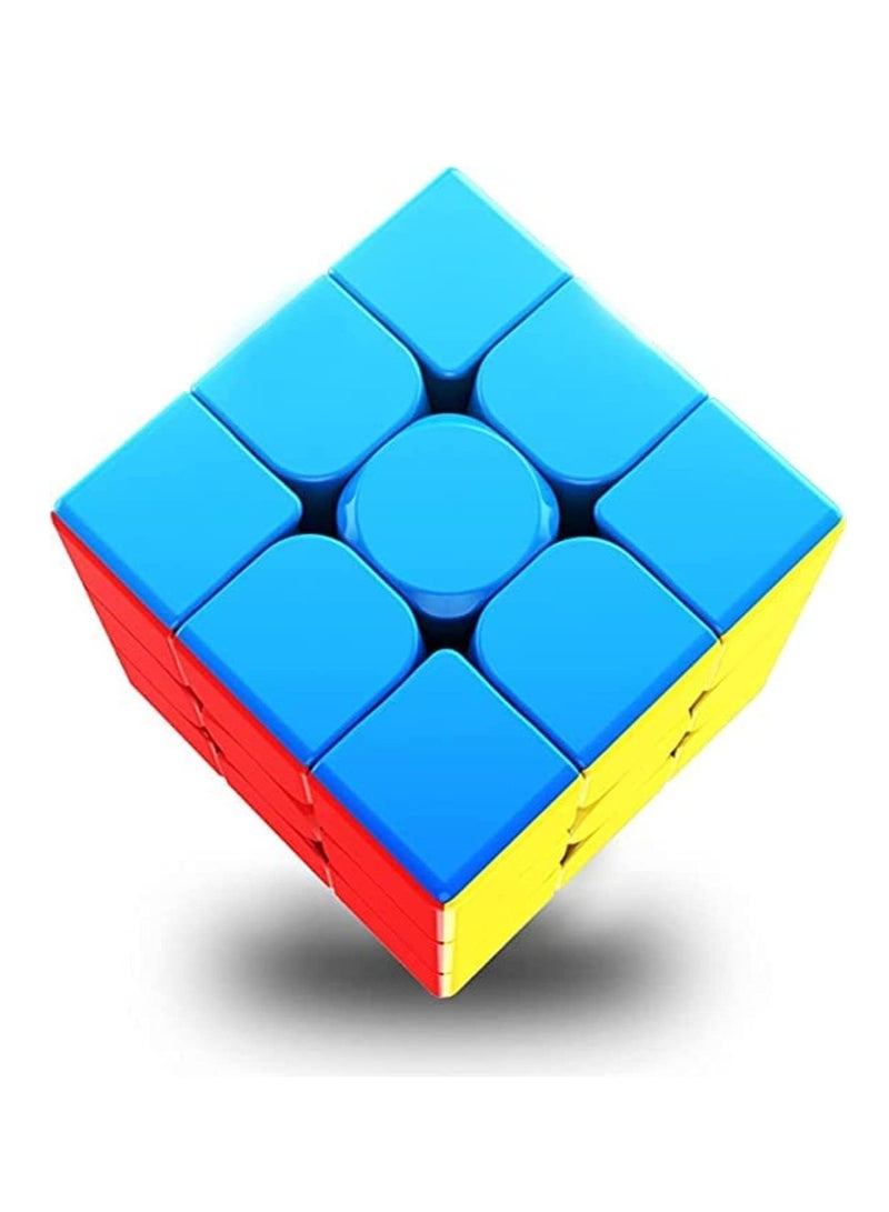 مكعب سحري ذكي 3x3 مكعب سرعة 3x3x3 لغز غير لاصق لعبة مكعب سحري ألغاز تعليمية لتحسين استجابة الأطفال وتركيزهم وذاكرتهم بشكل فعال - Image 1