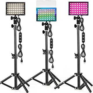 VILTROX RGB Photography Lighting for Zoom Meetings, Tabletop Video Conference Lighting Kit CCT/RGB Mode Adjustable for - Image 1