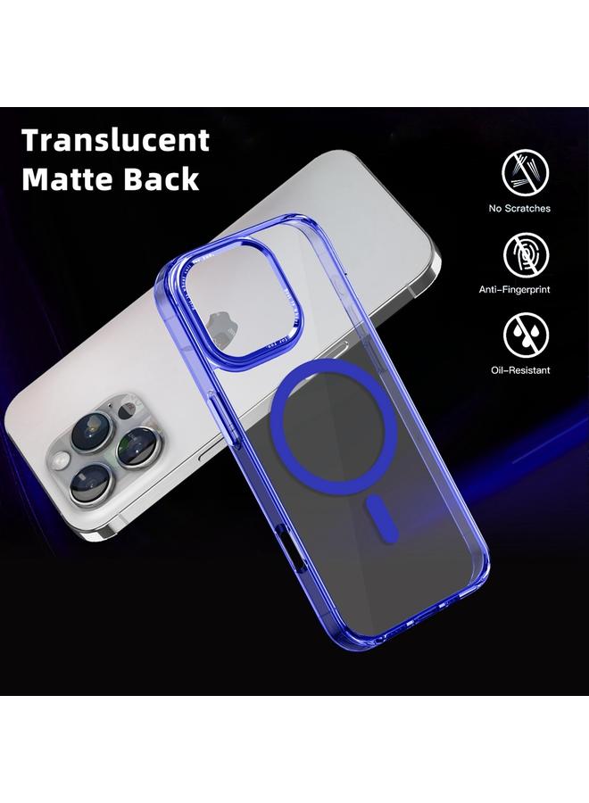 S-TOP Case For iPhone 16 Pro Max Ice Color Magnetic Series Magsafe Magnetic PC Hybrid TPU Phone Case - Image 3