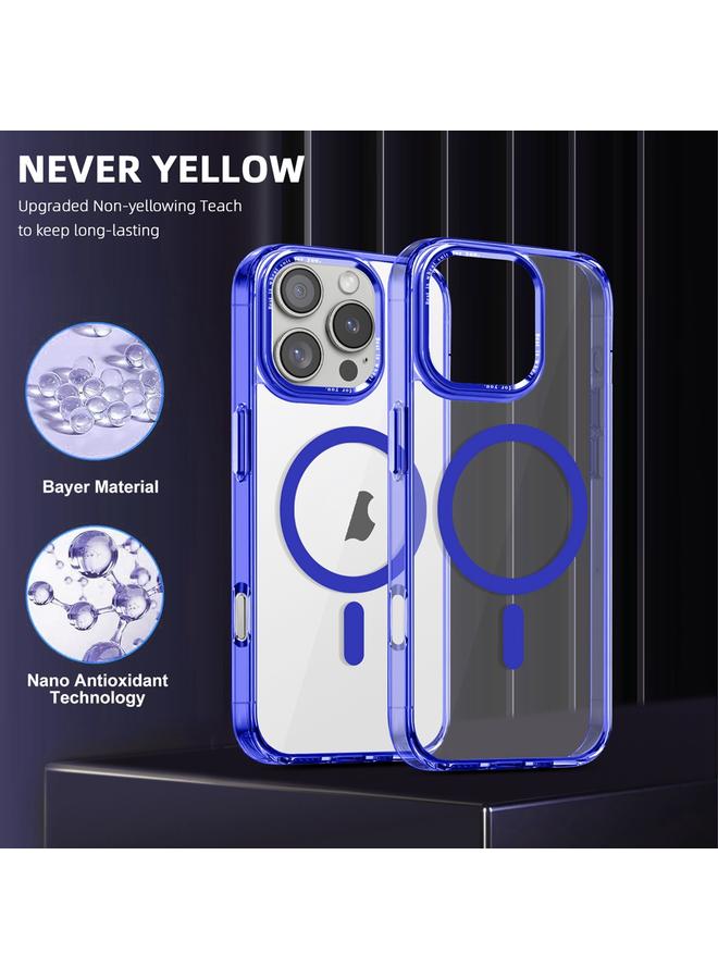 S-TOP Case For iPhone 16 Pro Max Ice Color Magnetic Series Magsafe Magnetic PC Hybrid TPU Phone Case - Image 2