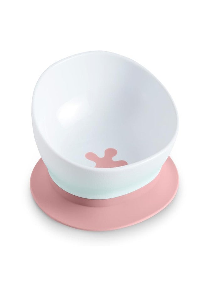 doddl Toddler and Baby Suction Bowl, Ergonomic Toddler Dishes for Self Feeding, 1-3 Year Olds, Dishwasher Safe, BPA Free (Dusky Rose) - Image 1