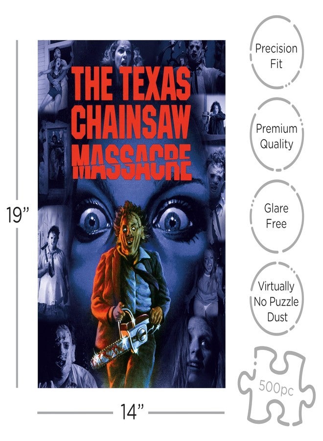 AQUARIUS The Texas Chainsaw Massacre 500pc Puzzle Coffin Box (500 Piece Jigsaw Puzzle) - Glare Free - Precision Fit - Officially Licensed Merchandise & Collectibles - 14x19 Inches - Image 2