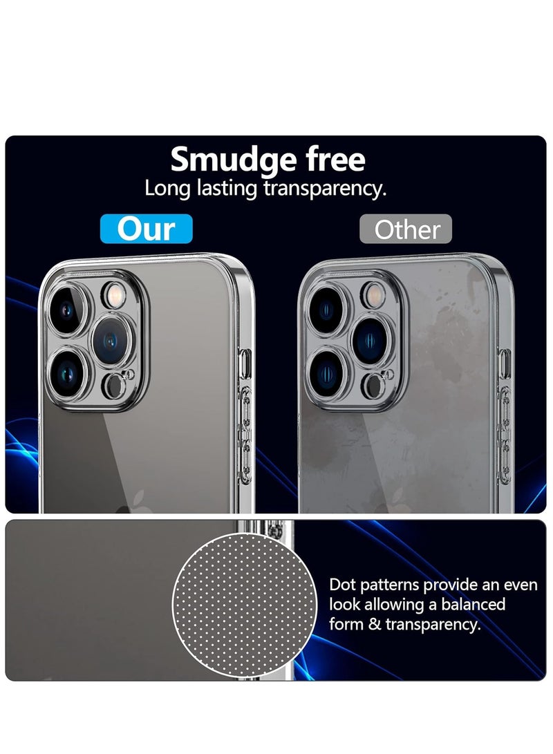 ELTRAZONE Premium Clear Case Compatible with iPhone 15 Pro Back Cover With Full Camera Lens Coverage, Anti-Yellowing & Slim Case - Image 2