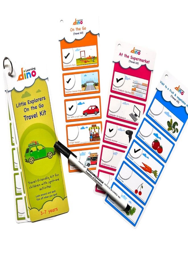 Learning Dino Spot Me - Travel Activity Kit For Kids | Travel Games For Kids To Play In Airplanes, Cars, Train For 3-8 Years | Birthday Return Gift For Kids (Pack Of 1) - Image 1