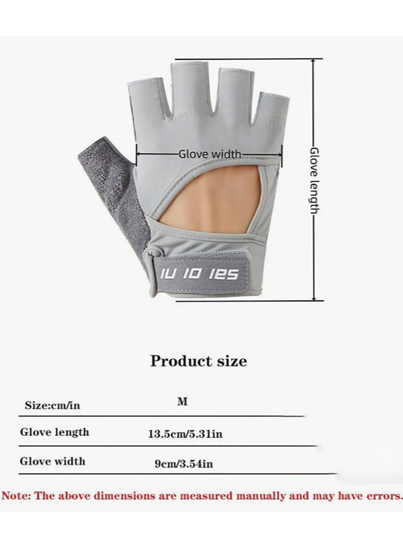 Gym Hand Gloves with Anti-skid and Wear-resistant, Comfortable Exercise Gloves and Breathable Gym Gloves Weight Lifting Gloves, Black L - Image 2