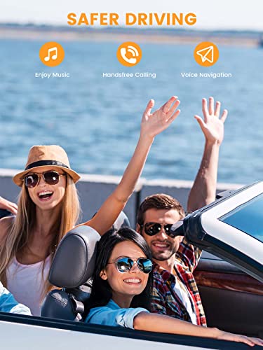 MaedHawk Portable Bluetooth 5.3 Wireless Audio Receiver, Rotatable 3.5mm Adapter for Car Home Stereo Speaker Wired Headphones, Hands-Free Calls - Image 2