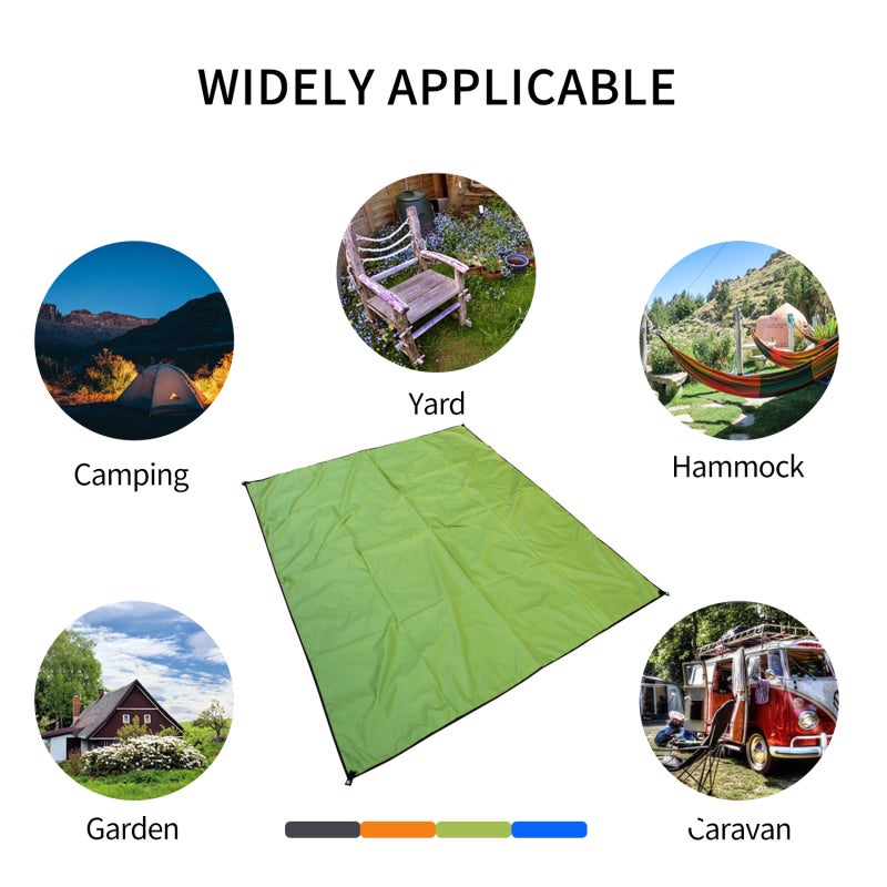 Outdoor Blanket Blue Type 3 Multi-Protection Waterproof Fabric - Lightweight Solid Structure Camping Mat for Beach Patio Lawn Outdoor Areas - Image 3