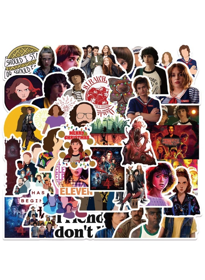 50 Pcs Waterproof Sticker Set, HD Fine Color Printing, Waterproof Stickers for Laptop,Skateboard, Water Bottles, Computer, Phone, Guitar, Stickers for Kids Teens - Image 1