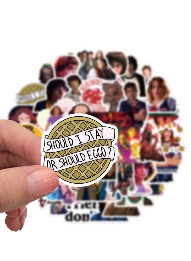 50 Pcs Waterproof Sticker Set, HD Fine Color Printing, Waterproof Stickers for Laptop,Skateboard, Water Bottles, Computer, Phone, Guitar, Stickers for Kids Teens - Image 4