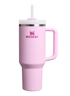 Stanley Stanley Quencher H2.0 Tumbler with Handle and Straw 40 oz | Flowstate 3-Position Lid | Cup Holder Compatible for Travel | Insulated Stainless Steel Cup | BPA-Free | Pink  - Image 1