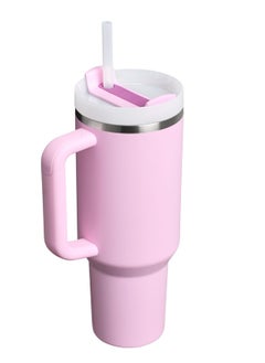 Stanley Stanley Quencher H2.0 Tumbler with Handle and Straw 40 oz | Flowstate 3-Position Lid | Cup Holder Compatible for Travel | Insulated Stainless Steel Cup | BPA-Free | Pink  - Image 3