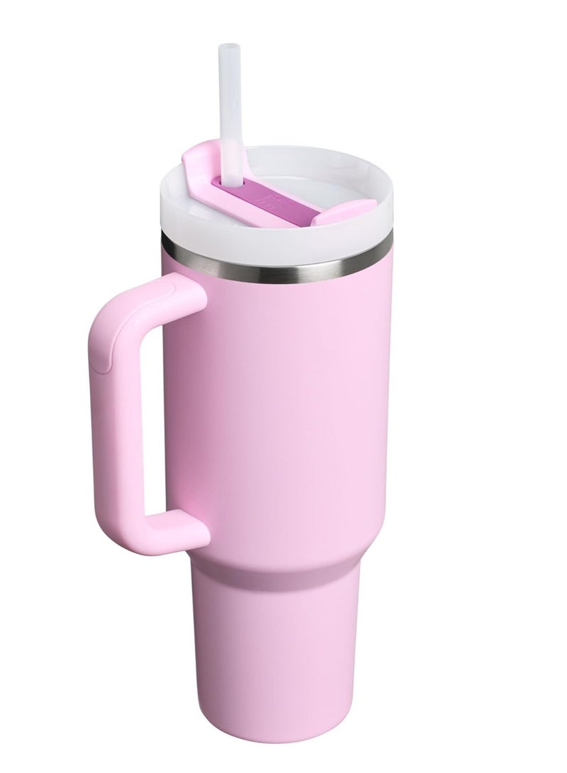 Stanley Quencher H2.0 Tumbler with Handle and Straw 40 oz | Flowstate 3-Position Lid | Cup Holder Compatible for Travel | Insulated Stainless Steel Cup | BPA-Free | Pink - Image 3