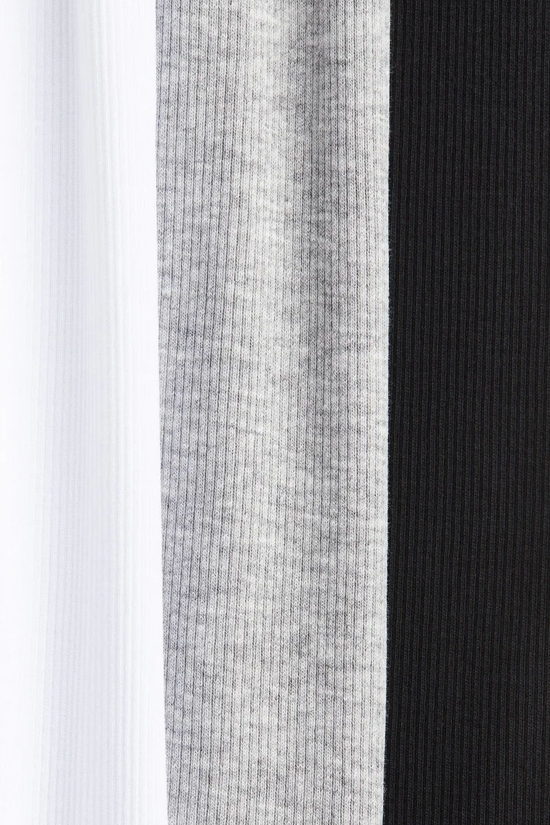 H&M 3-pack ribbed vest tops