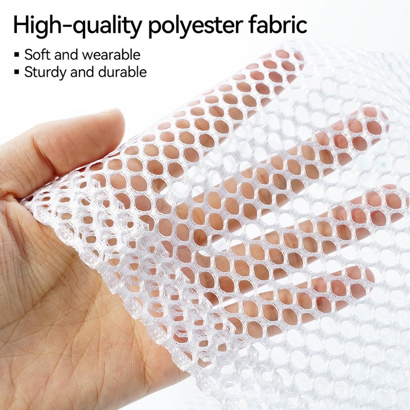 Nufiwra 3Pcs Laundry Mesh Wash Bags, Drawstring Net Laundry Bag for Washing Machine, Mesh Laundry Wash Bags for Home Dorm Hotel Travel Use - Image 3
