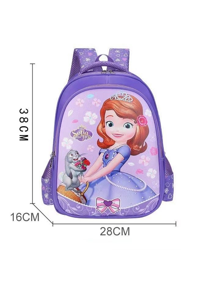 KUYING Cartoon cute elementary school backpack 