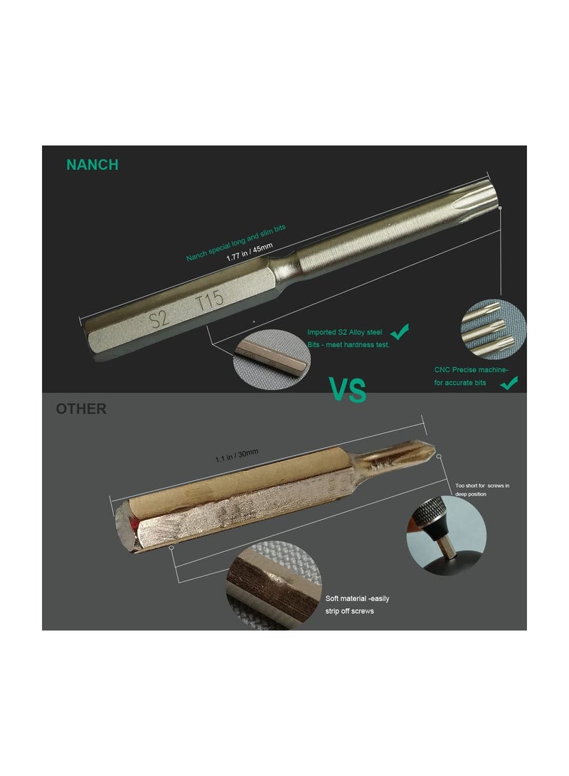 KASTWAVE Magnetic Precision Screwdriver Set, 22 in 1 Small Screwdriver Set, Premium Professional Mini Screwdriver Set for Repairing Eyeglasses Watches Electronics Computer - Image 4