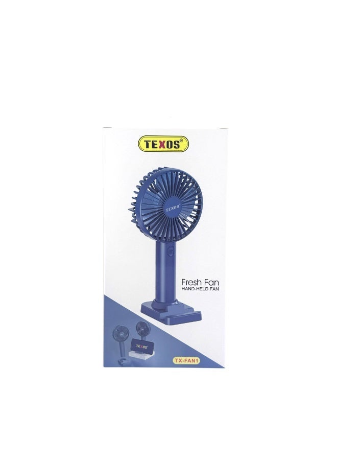 TEXOS FAN-1 Fresh Fan Hand-Held Portable Cooling Fan with Phone Stand - Image 1