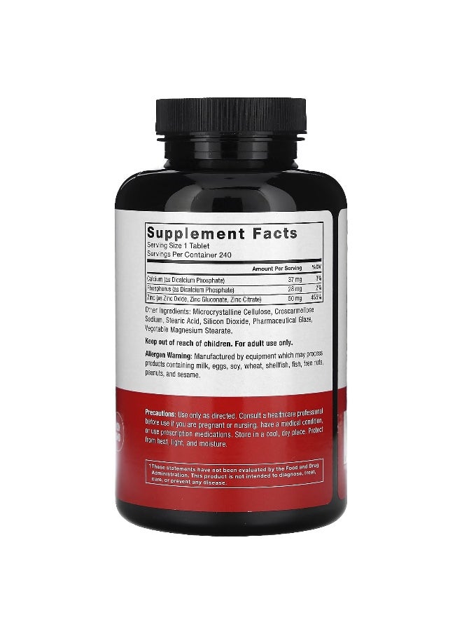 Force Factor Force Factor, Zinc, 50 mg, 240 Tablets  - Image 2