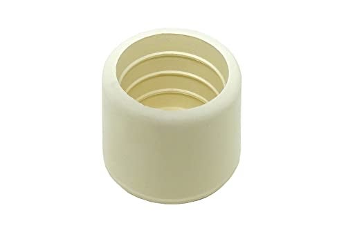 Shepherd Hardware 8755E Leg Tips 1-Inch Inside Diameter Rubber Chair Leg Caps, White, 24 Count (Pack of 1) - Image 1