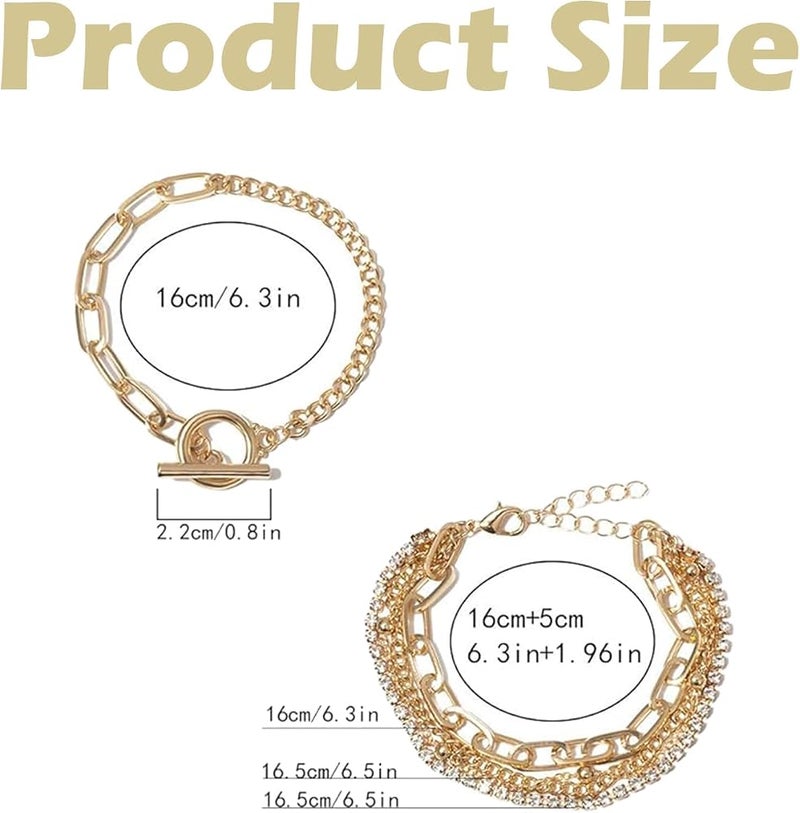 Azonee 2 PCS Gold Bangle Set for Women, Adjustable Gold Bracelets, Chunky Gold Bangles, Trendy Gold Bracelets for Wedding, Birthday, Graduation & Daily Wear, Non-Tarnish Stackable Jewelry - Image 4