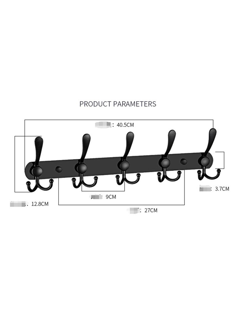 Loquat Stainless Steel Sponge Drain Rack Steel Ball Sink Cover Storage Wall Hanging Pot Punch Kitchen Hook Black  - Image 1