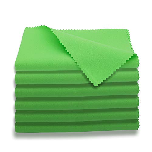 AAwipes Guitar Cloths Microfiber (6-Pack 12"x12" Cloths) Plush Polishing Cloths for Musical Instruments Premium Cleaning Cloths for Guitar Violin Piano Clarinet Trumpet Sax Universal (HCIS-1212-G) - Image 1