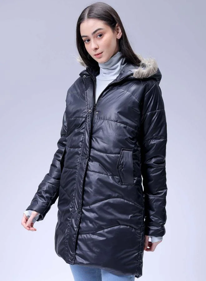 Freehand Women Relaxed Fit Solid Quilted Jacket