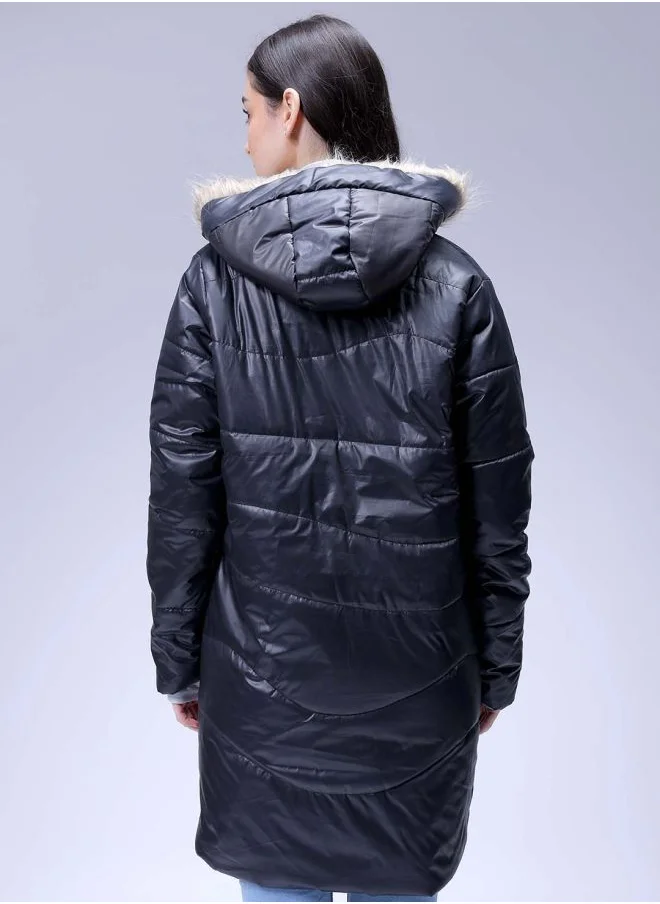 Freehand Women Relaxed Fit Solid Quilted Jacket