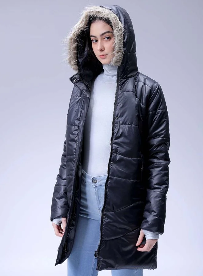 Freehand Women Relaxed Fit Solid Quilted Jacket