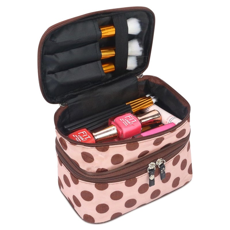 NFI essentials Makeup Pouch Cosmetic Pouch for Women Cosmetic Organiser Storage Bag Vanity Organizer Make up Pouches Toiltery Travel Pouc - Image 5