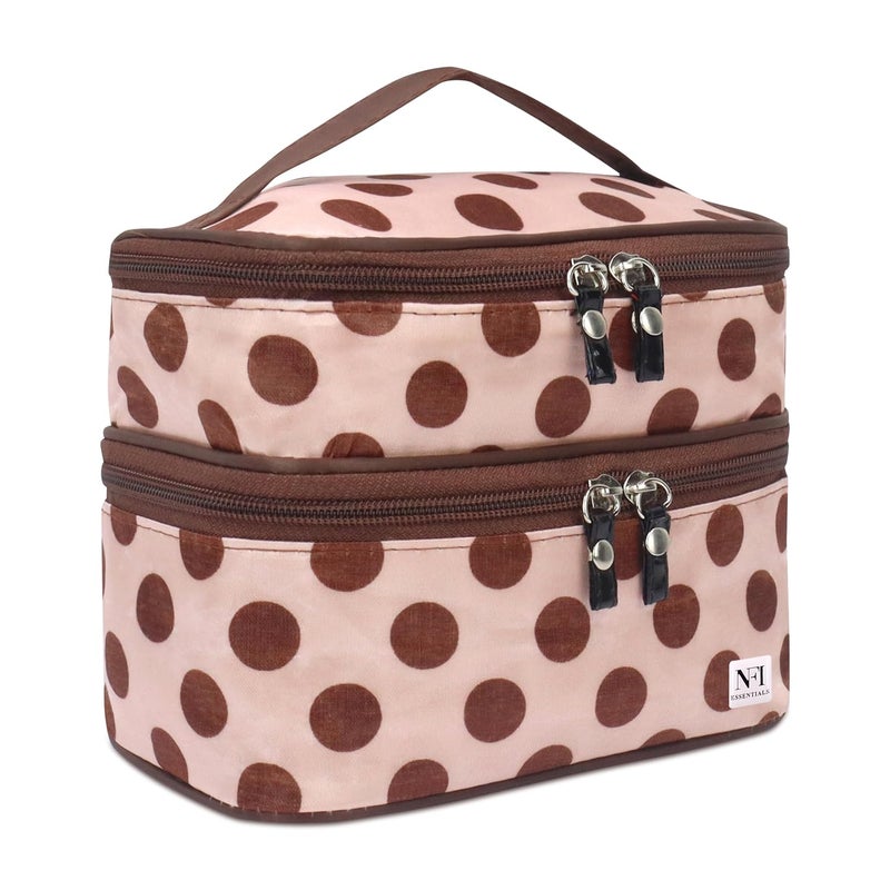 NFI essentials Makeup Pouch Cosmetic Pouch for Women Cosmetic Organiser Storage Bag Vanity Organizer Make up Pouches Toiltery Travel Pouc - Image 1