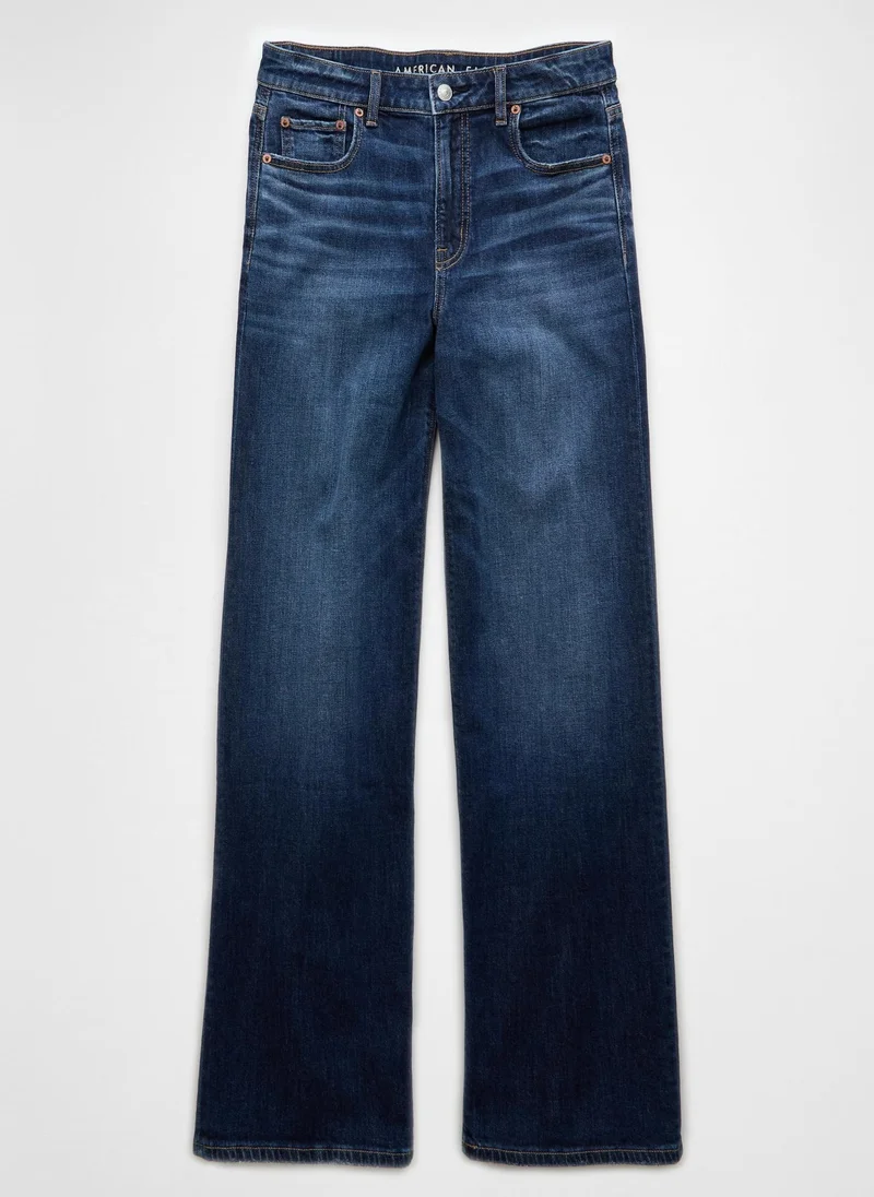 امريكان ايجل High Rise Baggy Wide Leg Jeans