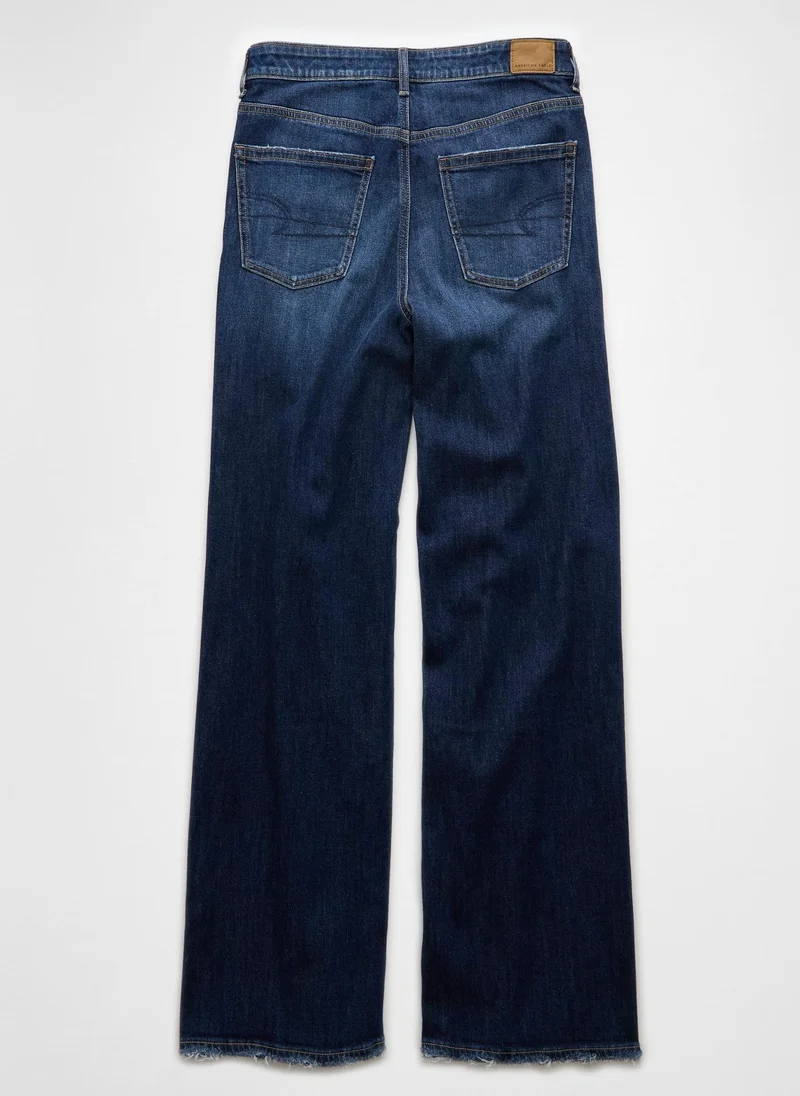 امريكان ايجل High Rise Baggy Wide Leg Jeans