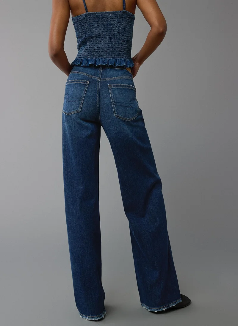 امريكان ايجل High Rise Baggy Wide Leg Jeans