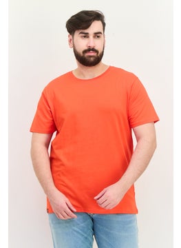 KANGOL Men Crew Neck Short Sleeves Plain T-Shirt, Red  - Image 1