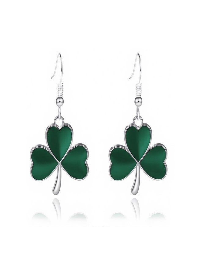 Lookray St. Patrick's Day Earrings for Women Green Irish Shamrock Earrings Good Luck Clover Dangle Earring Saint Patricks Day Jewelry Gifts Accessories Style4 - Image 1