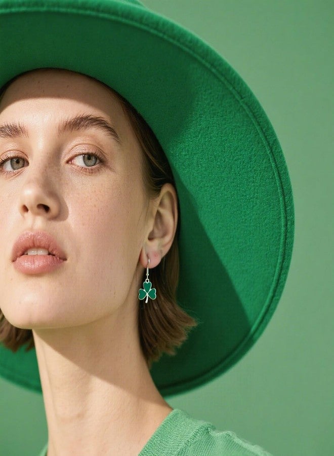 Lookray St. Patrick's Day Earrings for Women Green Irish Shamrock Earrings Good Luck Clover Dangle Earring Saint Patricks Day Jewelry Gifts Accessories Style4 - Image 3