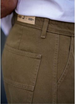 Cool Tarz Cool Style Men's Cargo Pocket Baggy Pants Khaki Color  - Image 2