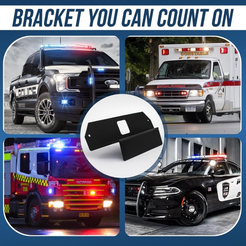 UBL Window Mount Bracket for Feniex Quad and Fusion-S Surface Mount – Interior Light Bracket Mount for Emergency LED Lights - Image 4