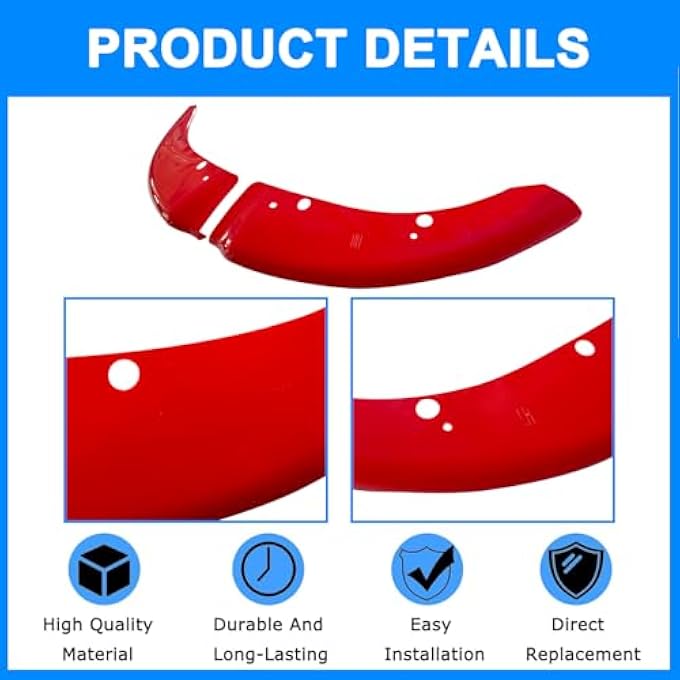 Collect Light Front Bumper Lip Splitter Protector For 2015-2024 Dodge Charger Scat Pack/SRT 2019-2024 Charger GT/RT Front Splitter (Red) - Image 3