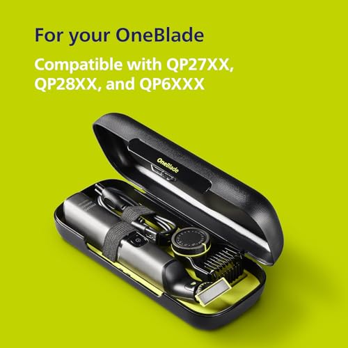 Norelco Philips Norelco OneBlade Travel Case, Protect Your Handle and Blade, Compatible with QP27XX, QP28XX and QP6XXX, Model QP401/90, Black - Image 2