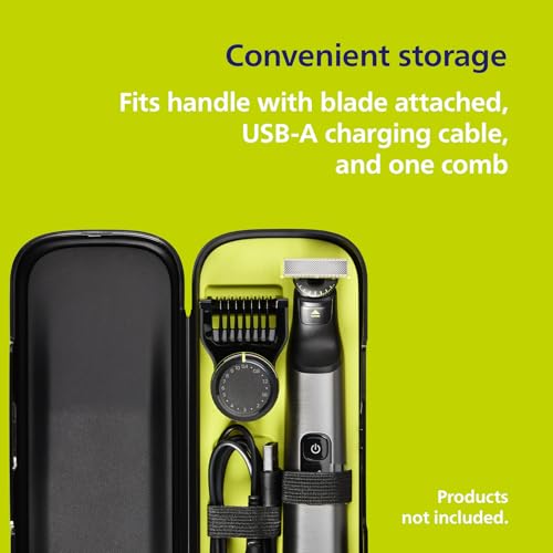 Norelco Philips Norelco OneBlade Travel Case, Protect Your Handle and Blade, Compatible with QP27XX, QP28XX and QP6XXX, Model QP401/90, Black - Image 3