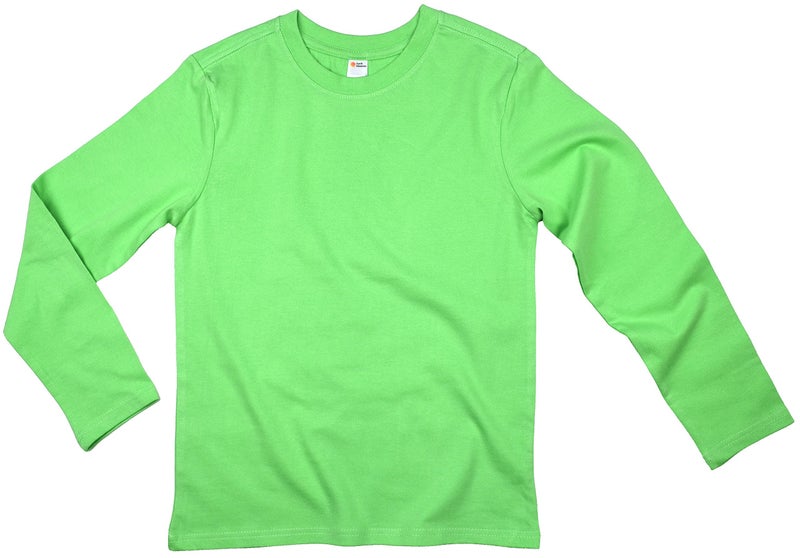 Earth Elements Big Kid's (Youth) Long Sleeve T-Shirt Large Lime - Image 4